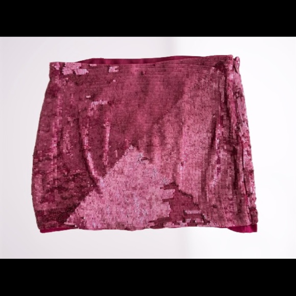 Haute Hippie Sequin Mini Skirt